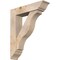 Ekena Millwork Funston Traditional Smooth Bracket w/ Offset Brace, Douglas Fir, 7 1/2"W x 32"D x 38"H BKT0806X32X38FST01SDF - alternate 1
